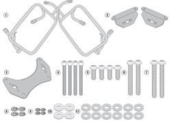 Portamaletas lateral para pl one-fit crf1100l africa twin 2020>