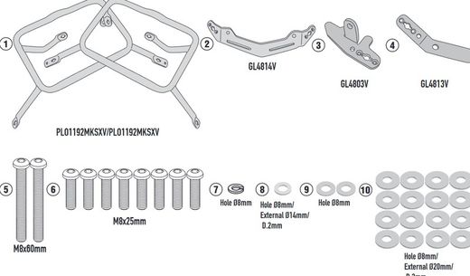 Portamelatas lateral pl one-fit  honda nc750x (21)