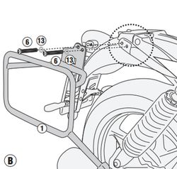 Portamaletas lateral MOTO GUZZI V7 850 Stone / Special 21>
