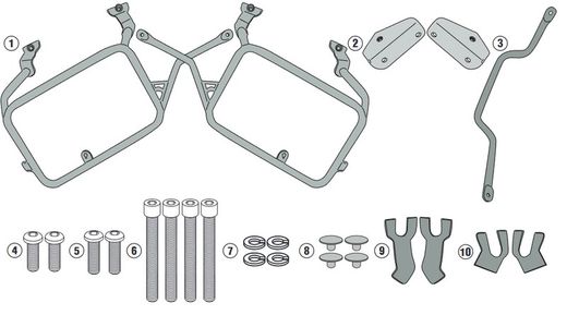 Portamaletas lateral pl one-fit  Ténéré 700 (19 > 22)