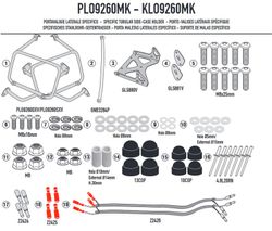 Porta-maletas lateral PL ONE-FIT V. Valico 900DSX 24> MONOKEY® diámetro 18 mm