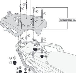 Portaequipaje completo Moto Guzzi V85 TT 2024>