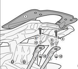 Portaequipatges bmw g310gs 17> givi sr5126