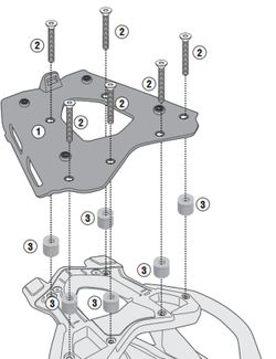 Portaequipatges bmw r1200r/rs 15> 19> y r1250r/rs 15> 19>
