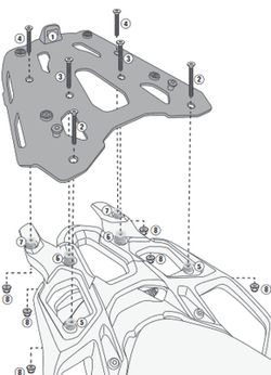 Portaequipatges bmw s1000xr 15> givi sra5119