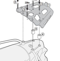 Portaequipajes f 650 gs / f 800 gs 08>17 givi sra5103