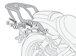 Portaequipajes h.cmx1100 rebel 21> givi