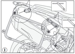 Portamaletas Kappa lateral KL ONE-FIT BMW F 900 GS 24> para MONOKEY® y CAM-SIDE