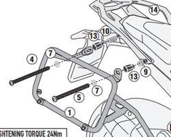 Portamaletas lateral BMW R 1300 GS (24) Monokey