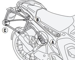 Portamaletas lateral CAM-SIDI. BMW R 1300 GS (23>)