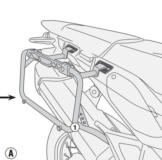 Portamaletas laterales givi pl1161cam crf1000l africa twin adventure sports 18>19 y africa twin 18>19