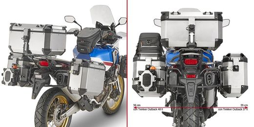 Portamaletas laterales givi pl1161cam crf1000l africa twin adventure sports 18>19 y africa twin 18>19