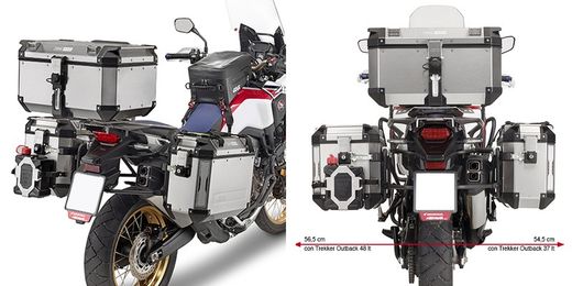 Portamaletas lateral givi pl1144cam 18mm crf1000l africa twin 16>17