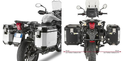 Portamaletas lateral camside 18 triumph tiger 800 / 800 xc / 800 xr (11 > 17)