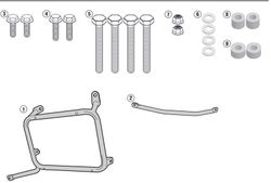Portamaleta lateral givi camside 18mm yamaha xtze.1200 supertenere 10-20