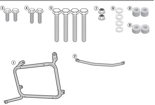 Portamaleta lateral givi camside 18mm yamaha xtze.1200 supertenere 10-20