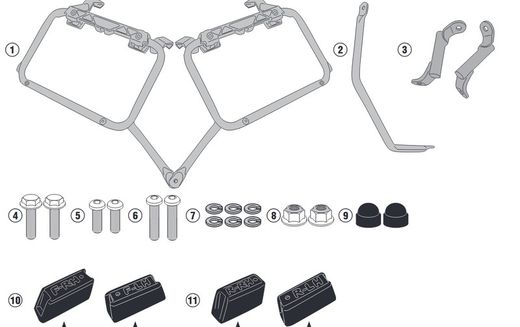 Portamaletas lat. Cam side tracer 900 / 900 gt (18 > 20)