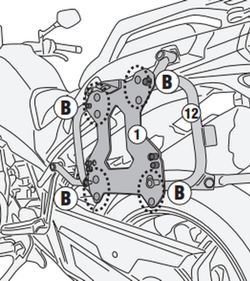 Portamaletas lateral CFMOTO 800 MT (22) para maletas MONOKEY«