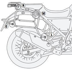 Portamaletas lateral RY.E.Himalayan (21 > 22) para maletas MONOKEY« o RETRO FIT