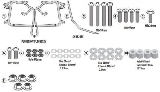 Portamaletas lateral R.E. Scram 411 (22) para maletas MONOKEY« o RETRO FIT