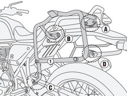 Portamaletas lateral R.E. Scram 411 (22) para maletas MONOKEY« o RETRO FIT