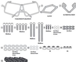 Portamaletas lateral Tiger 1200 gt (22)  PL ONE-FIT configurado para maletas MONOKEY«
