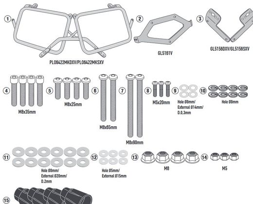 Portamaletas lateral Tiger 1200 gt (22)  PL ONE-FIT configurado para maletas MONOKEY«