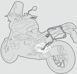 Portamaletas lateral Tiger Sport 660 (22) maletas MONOKEY«