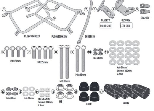 Portamaletas lateral KTM 790/890 21> y Norden 901 22>PL ONE-FIT  para MONOKEY«