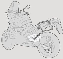 Portamaletas lateral Tiger Sport 660 (22) PL ONE-FIT maletas MONOKEY« CAM-SIDE Trekker Outback