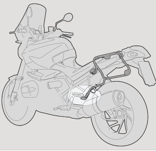 Portamaletas lateral Tiger 1200 Rally Explorer 22>/Rally para MONOKEY« CAM-SIDE Trekker Outback