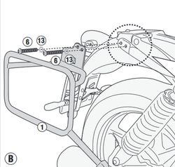 Portamaletas lateral  MG. V7 850 stone / special (21 > 23) PL ONE-FIT  CAM-SIDE Trekker Outback