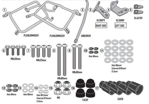 Portamaletas lateral KTM 790/890 y H.Norden 901 CAM-SIDE Trekker Outback
