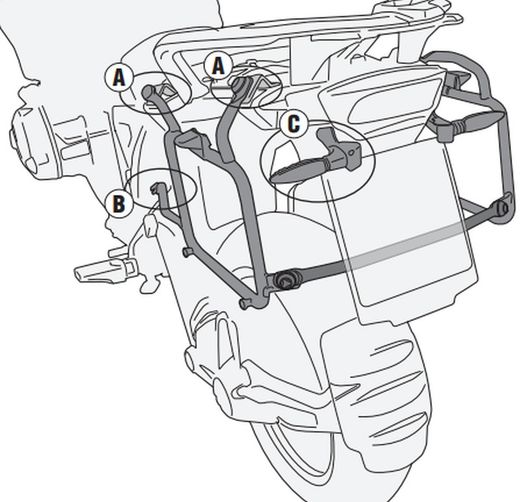 Portamaletas lateral f/rapidabmw.rgs.1200/1250.13>18/19