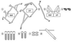 Portamaletas lateral givi plr1161 honda.crf1000l africa twin 18>19 y adventure sports 18>19