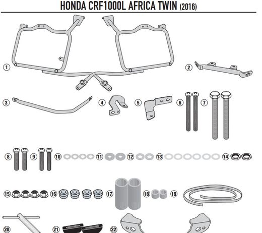 Portamaletas lateral mk H.CRF1000L Africa Twin (16 > 17)