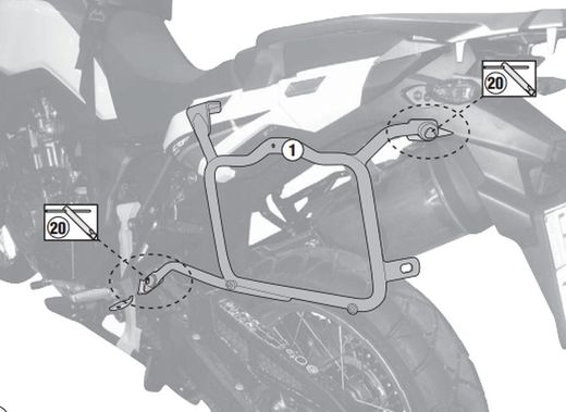 Portamaletas lateral mk H.CRF1000L Africa Twin (16 > 17)