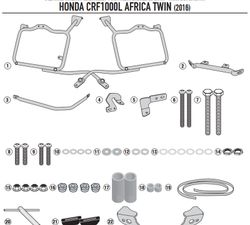 Portamaletas lateral mk H. CRF1000L Africa Twin (16 > 17)