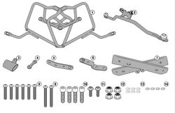Porta maletas laterales sz.DL 650 v-strom 17>21 givi plr3112