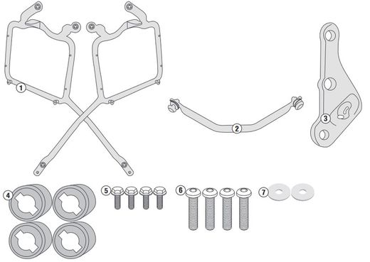 Portamaletas lateral f/rapida yamaha mt-09 tracer (15 > 17)