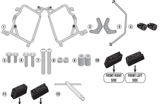 Portamaletas lateral y.tracer 900/900 gt 18>20