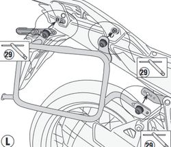 Portamaletas Lateral H. XL 750 TRANSALP 2023>  PL ONE-FIT