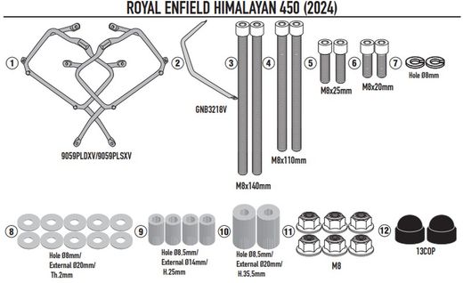 Portamaletas lateral Himalayan 450 (24>) MONOKEY®