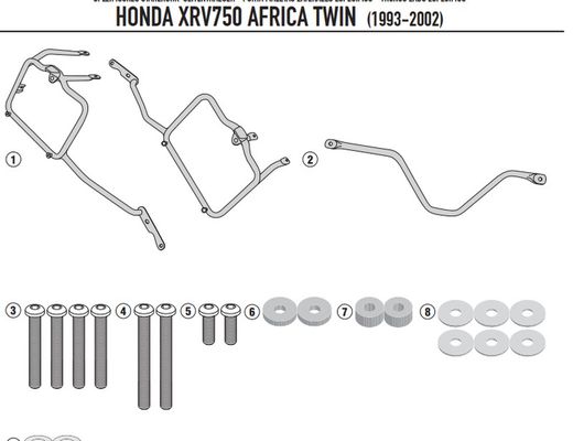 Portamaletas lateral mk Honda Africa Twin 750 (93 > 02)