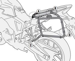 Portamaletas lateral mk Honda CB 500 X (13 > 18)