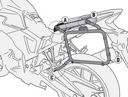 Portamaletas lateral mk Honda CB 500 X (13 > 18)