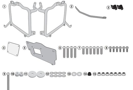 Portamaletas lateral x-adv 750 (17 > 20)