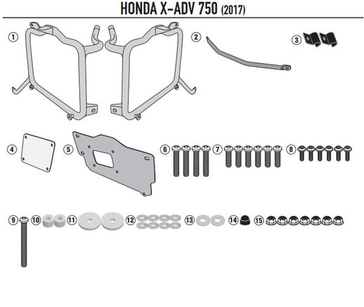 Portamaletas lateral mk Honda X-ADV 750 (17 > 20)
