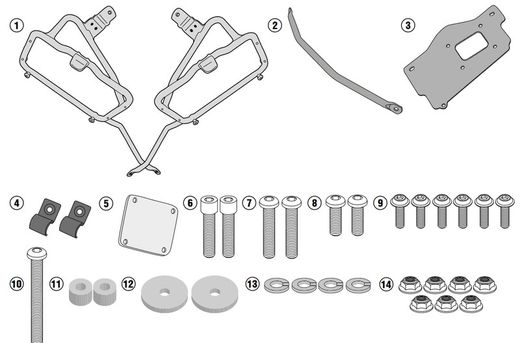 Portamaletas lateral honda.x- adv 750 17>19
