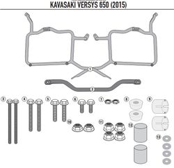 Portamaletas lateral mk kawasaki Versys 650 (15>21) y (22>)